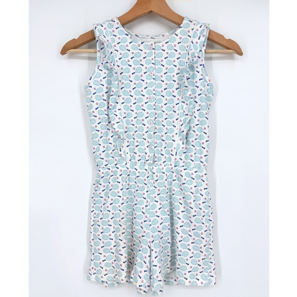 Lila and Hayes Girls'‎ Lola Tennis Match Romper Pima Cotton Sz 8